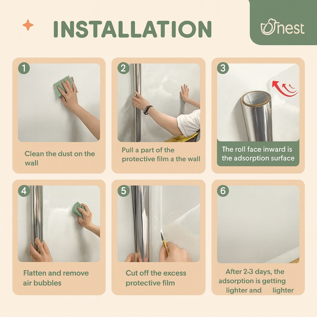✨ EverydayNest™ WallGuard – Transparent Electrostatic Protection Film ✨ BUY 1 GET 1 FREE