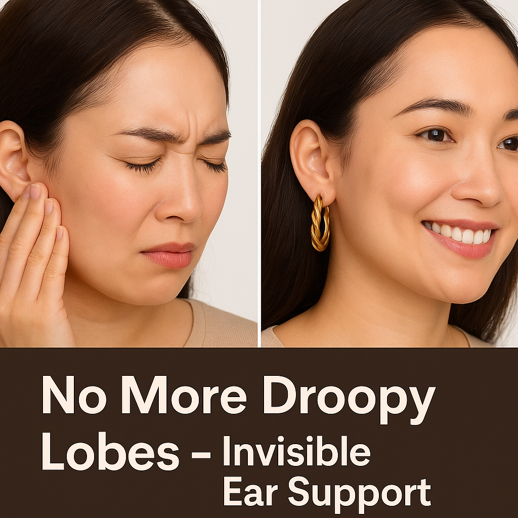 Premium Earlobe Support Patches (100 Pcs, Pack of 2 - TOTAL 200 Pcs) – Buy 1 Get 1 FREE!