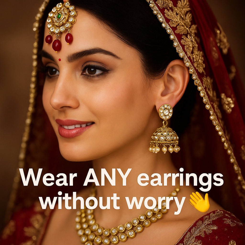 Premium Earlobe Support Patches (100 Pcs, Pack of 2 - TOTAL 200 Pcs) – Buy 1 Get 1 FREE!