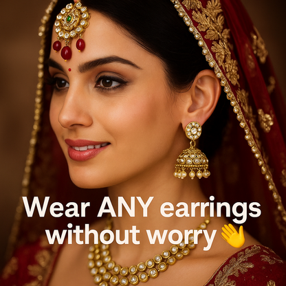 Premium Earlobe Support Patches (100 Pcs, Pack of 2 - TOTAL 200 Pcs) – Buy 1 Get 1 FREE!