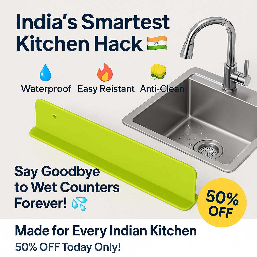 ✨ Silicone Sink Splash Guard (Pack of 2 – 50% OFF) ✨