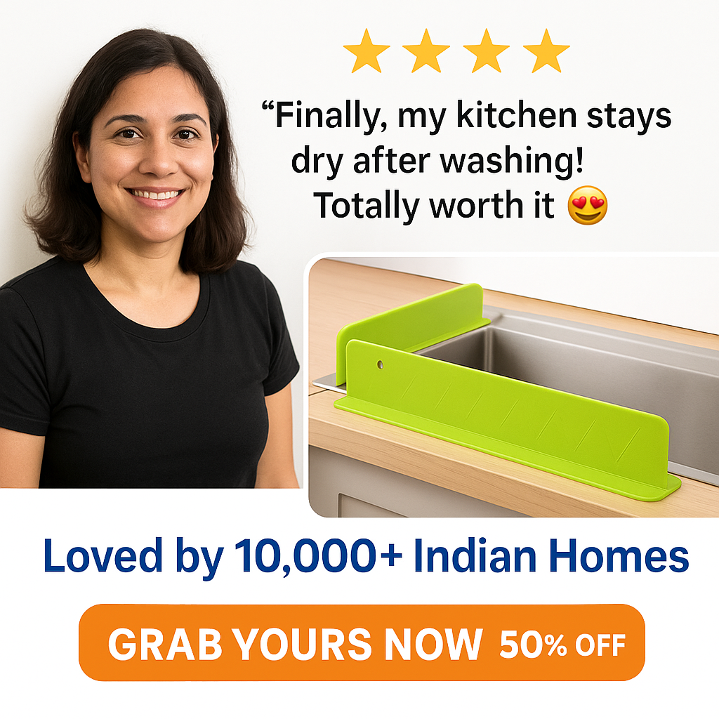 ✨ Silicone Sink Splash Guard (Pack of 2 – 50% OFF) ✨