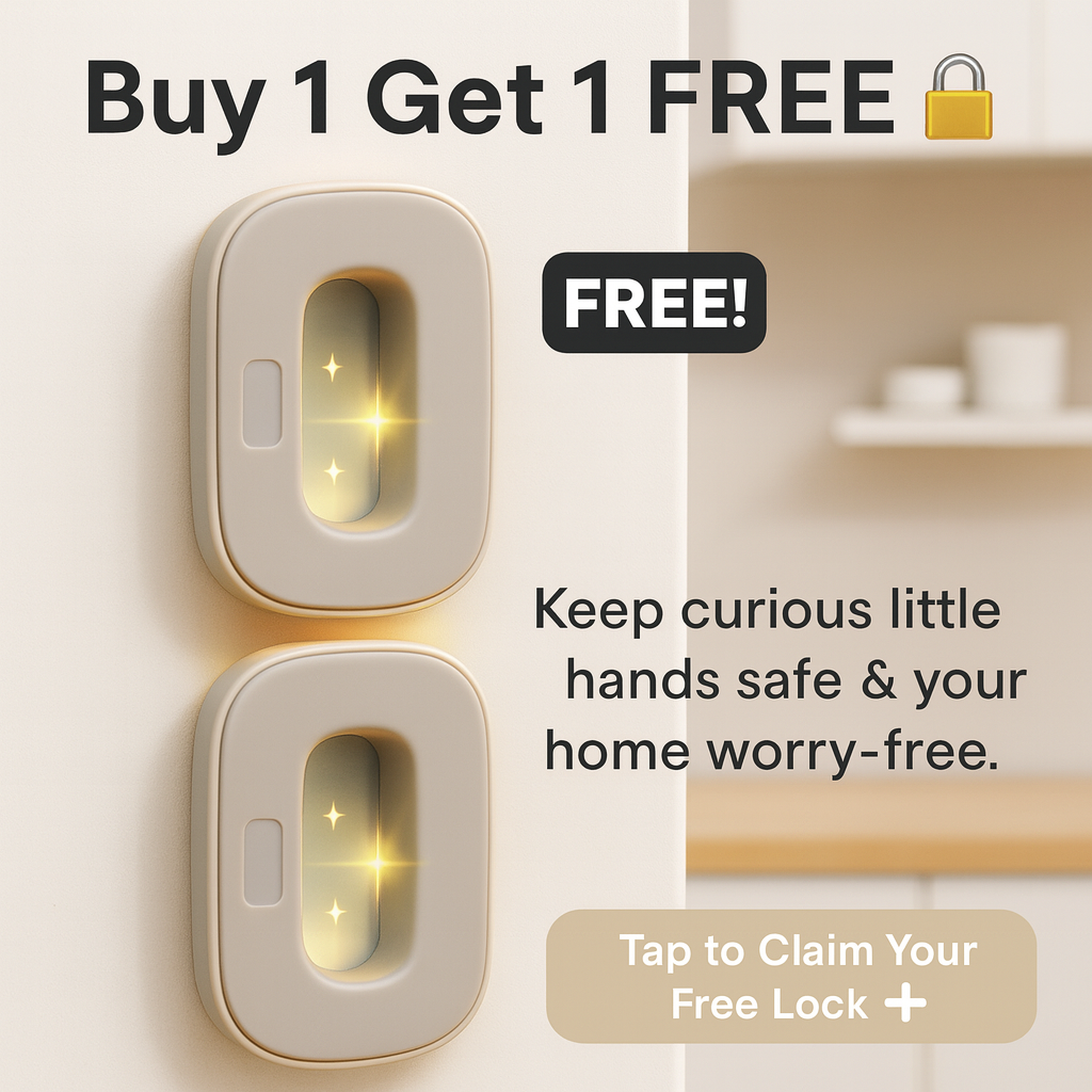 Fridge & Window Child Safety Lock — Keep Little Hands Out! 👶✨