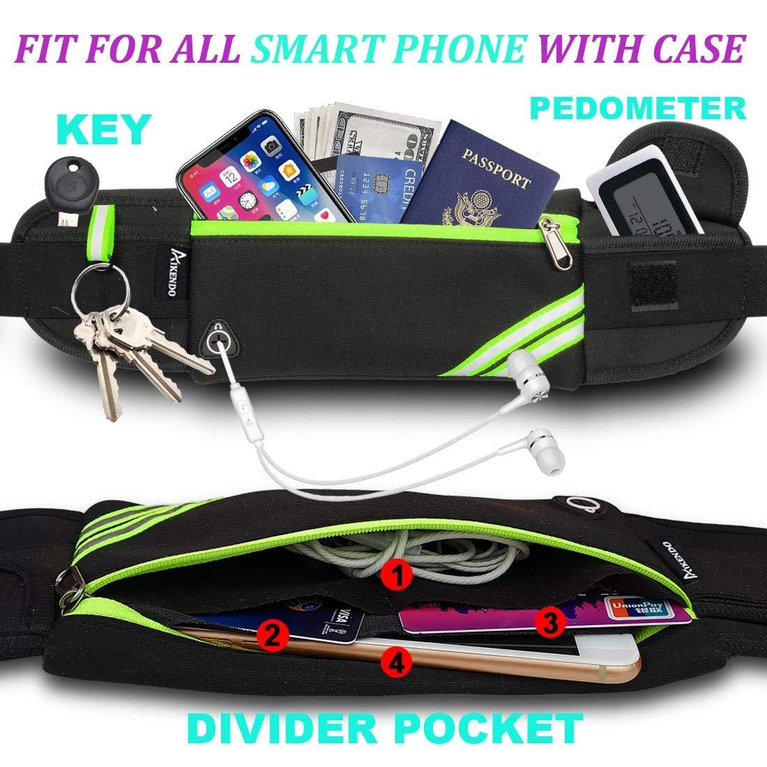 StrideSafe Reflective Waterproof Waist Bag