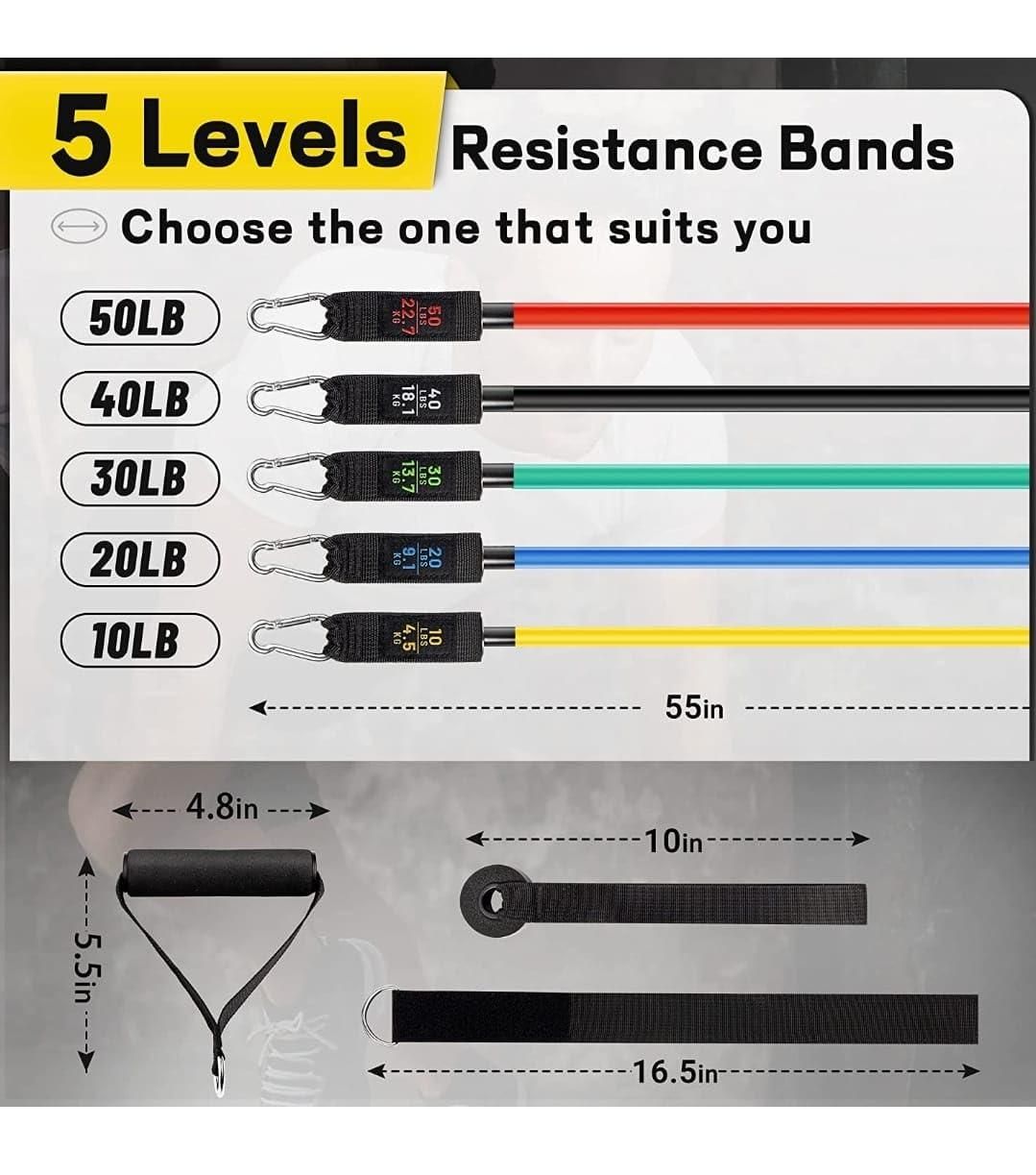 ResistancePro — Heavy Workout Resistance Band Set