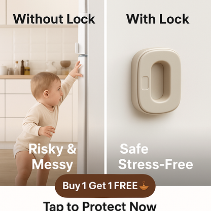 Fridge & Window Child Safety Lock — Keep Little Hands Out! 👶✨