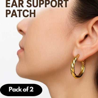 Premium Earlobe Support Patches (100 Pcs, Pack of 2 - TOTAL 200 Pcs) – Buy 1 Get 1 FREE!
