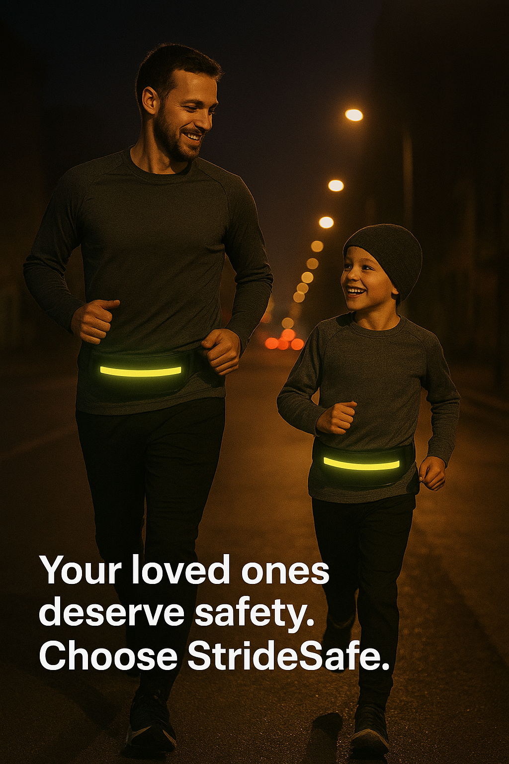 StrideSafe Reflective Waterproof Waist Bag