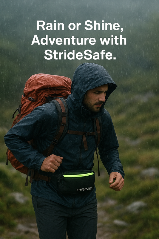 StrideSafe Reflective Waterproof Waist Bag