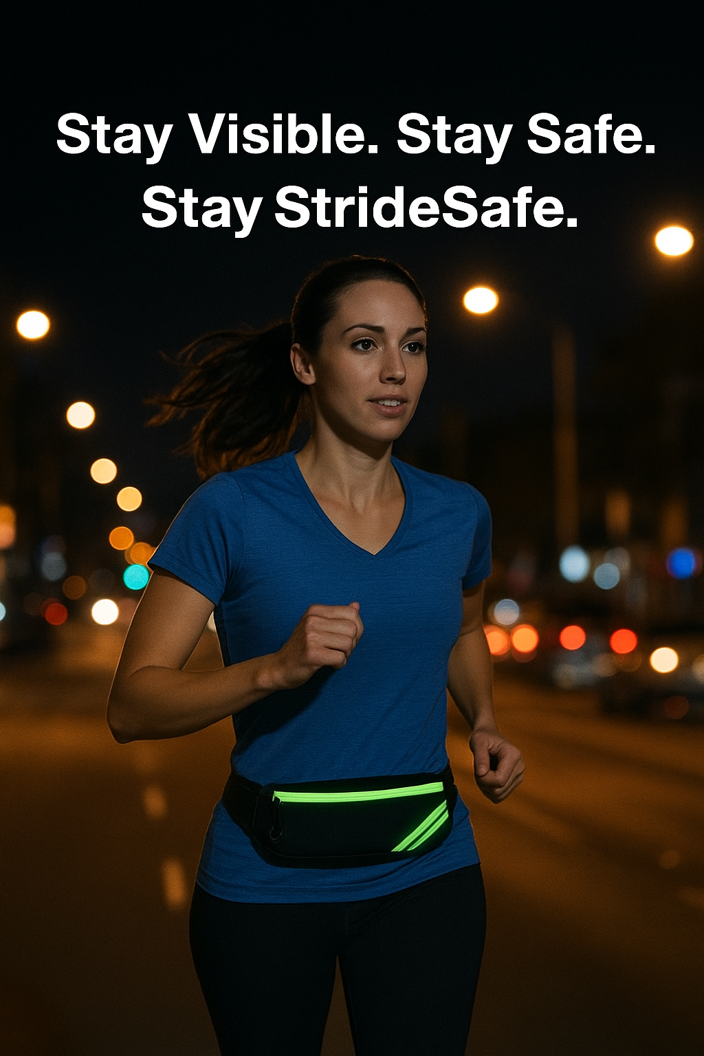StrideSafe Reflective Waterproof Waist Bag