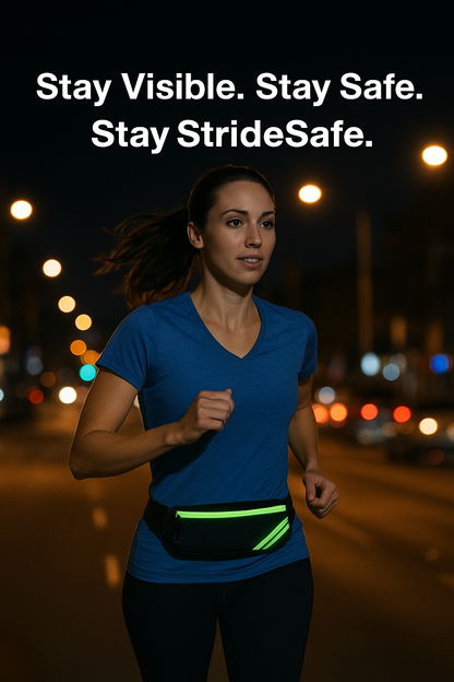 StrideSafe Reflective Waterproof Waist Bag