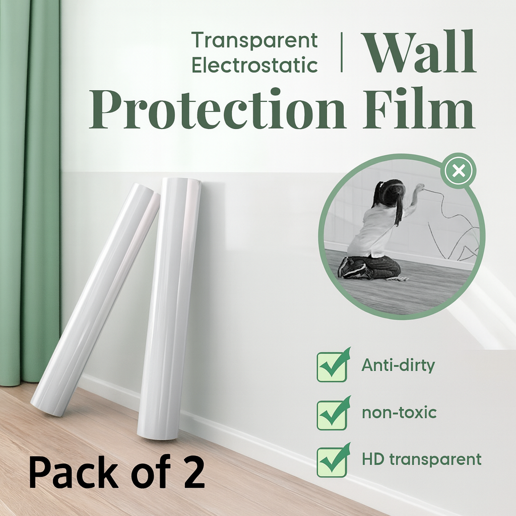 ✨ EverydayNest™ WallGuard – Transparent Electrostatic Protection Film ✨ BUY 1 GET 1 FREE