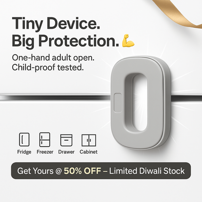 Fridge & Window Child Safety Lock — Keep Little Hands Out! 👶✨