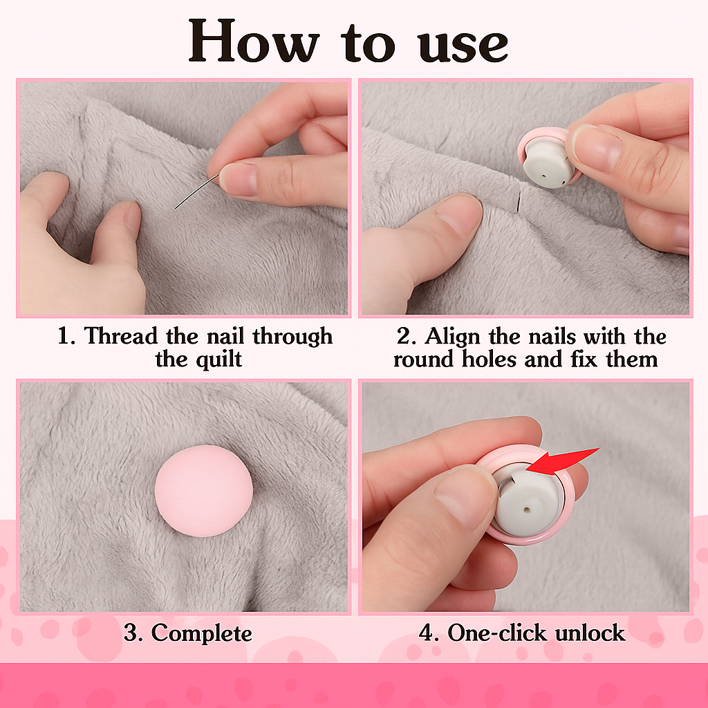 Everyday Nest® Imported duvet Pins (Pack of 10)