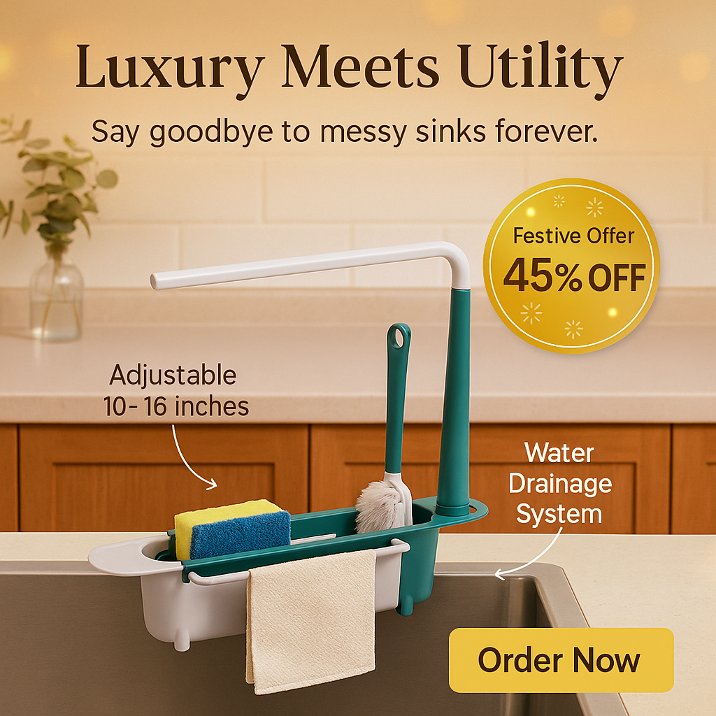 Everyday Nest™ Adjustable Sink Organizer