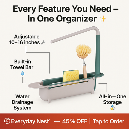 Everyday Nest™ Adjustable Sink Organizer