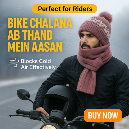 🧣❄️ Windproof Scarf + Cap + Ear Guard ( PREMIUM QUALITY )