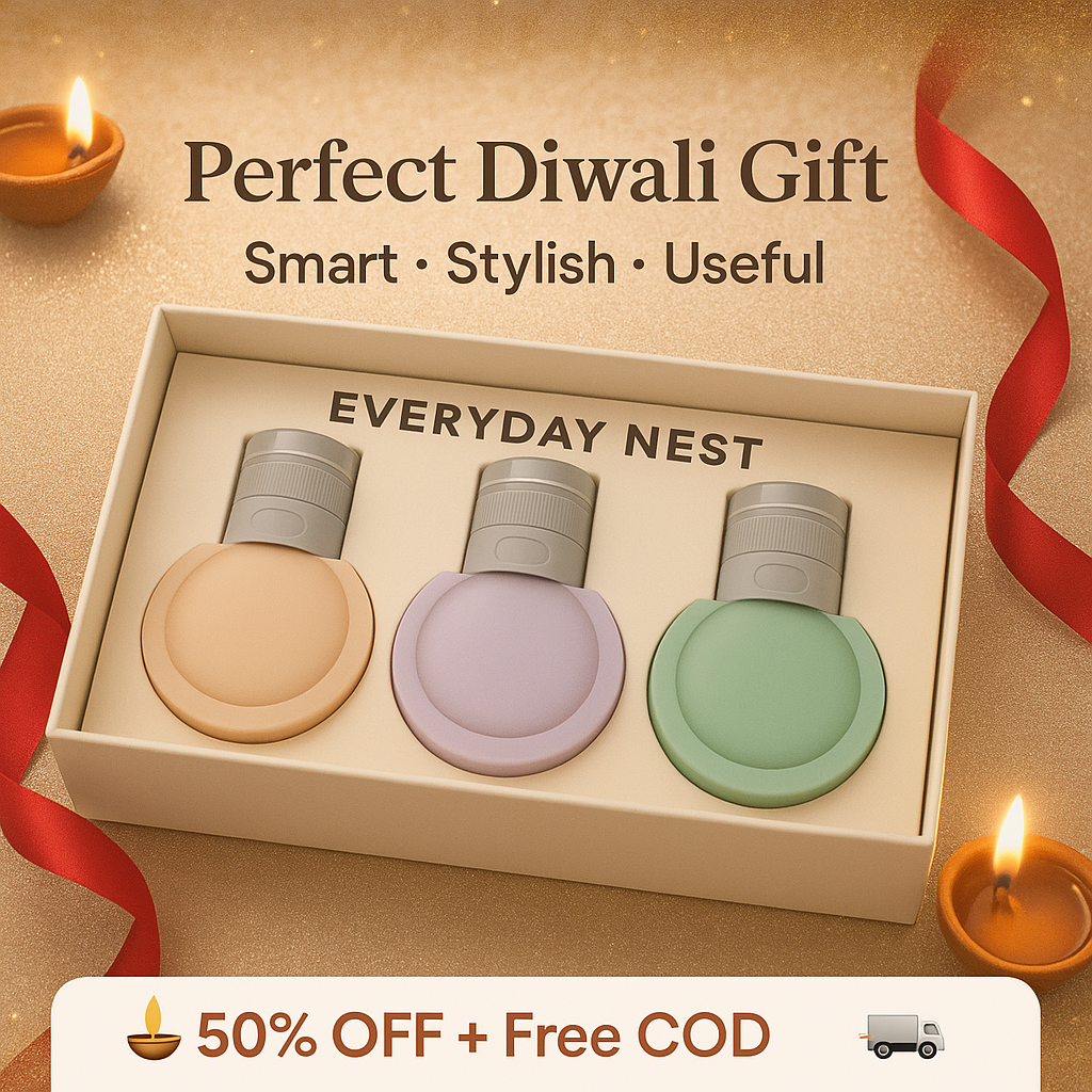 🌈 Everyday Nest™ Travel Silicone Bottles (Pack of 3)