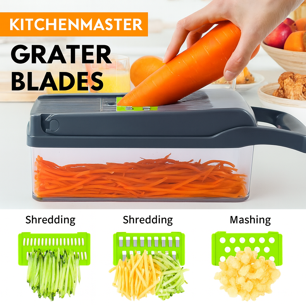 KitchenMaster™ 15-in-1 Premium Veg & Onion Chopper