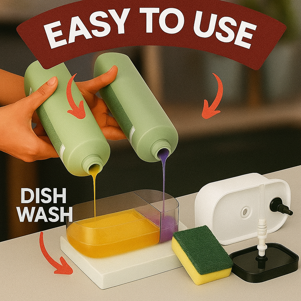 🧴 MARKWELL™ Multi-Colour Countertop Dispenser (500 ml)