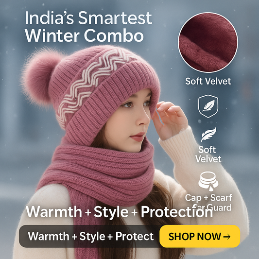🧣❄️ Windproof Scarf + Cap + Ear Guard ( PREMIUM QUALITY )