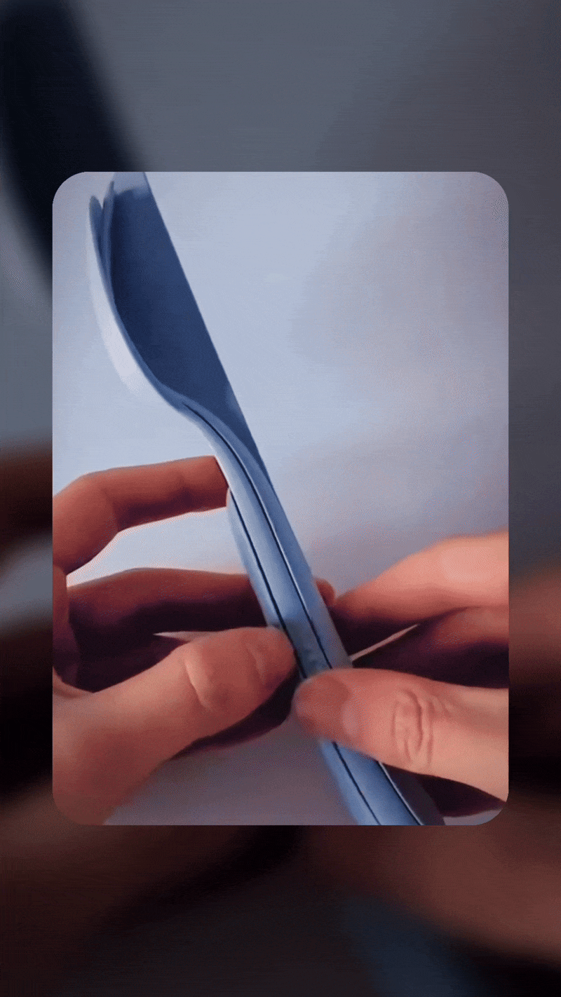 🍴 SmartSpork™ 3-in-1 Reusable Travel Cutlery Set