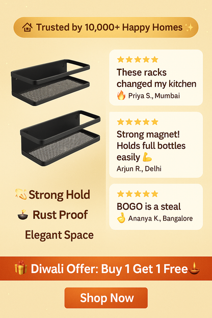 MagnaRack™ — Premium Magnetic Rack (Set of 2) |  Buy 1 Get 1 FREE 🎁